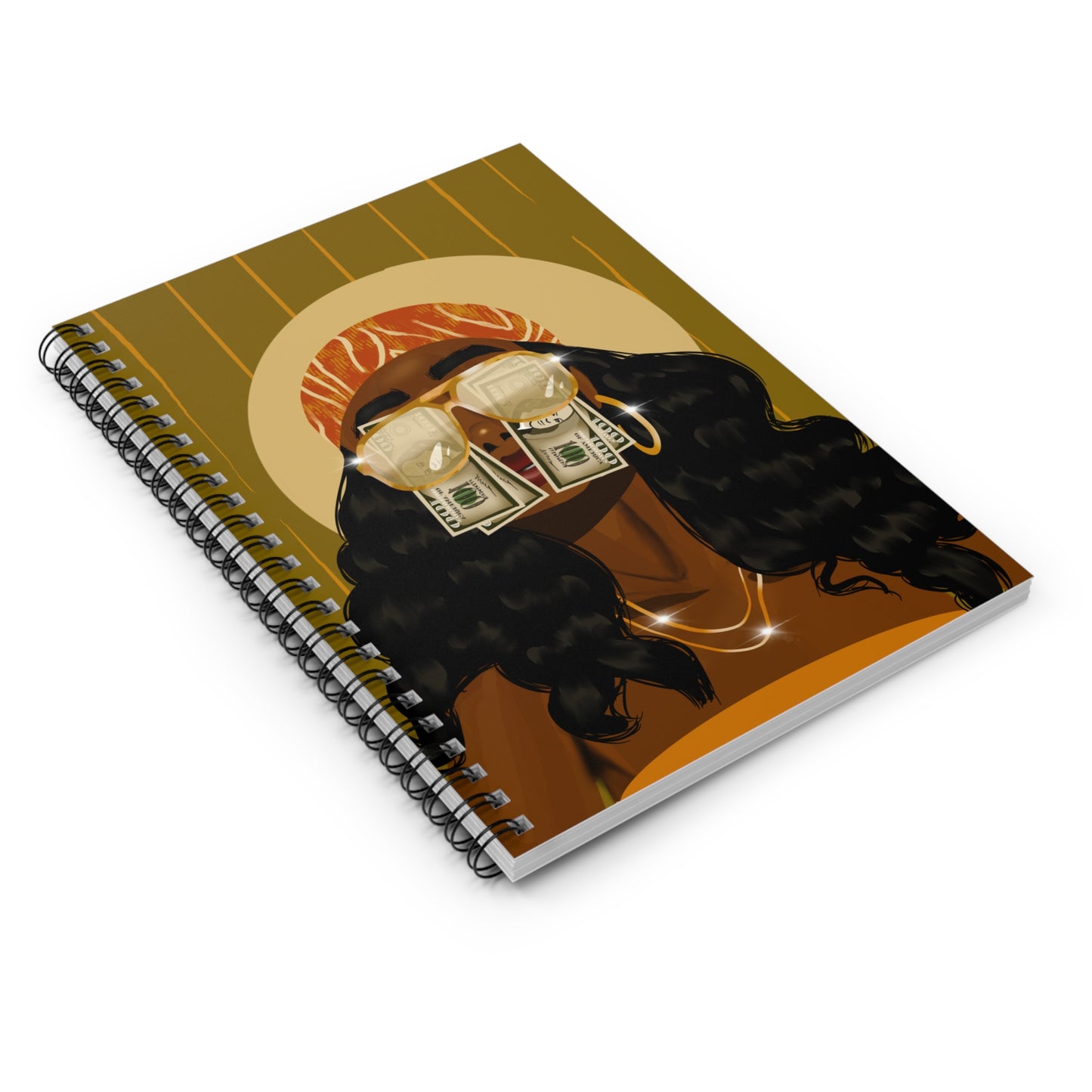 Chic Money Muse Spiral Notebook, Inspirational Journal, Gift for Entrepreneurs, Fashionable Writing Pad, Stylish School Supplies