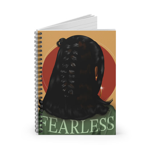 Fearless Spiral Notebook - Inspirational Journal for Creatives, School, Gifts, Motivation, Writing, Art, Self-Expression, Women Empowerment