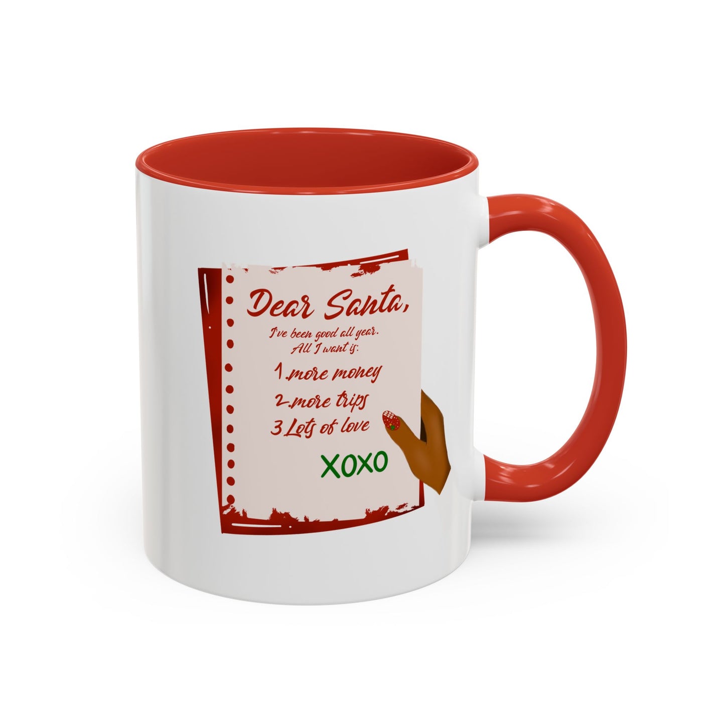 Dear Santa Accent Coffee Mug - Perfect for Christmas Cheer