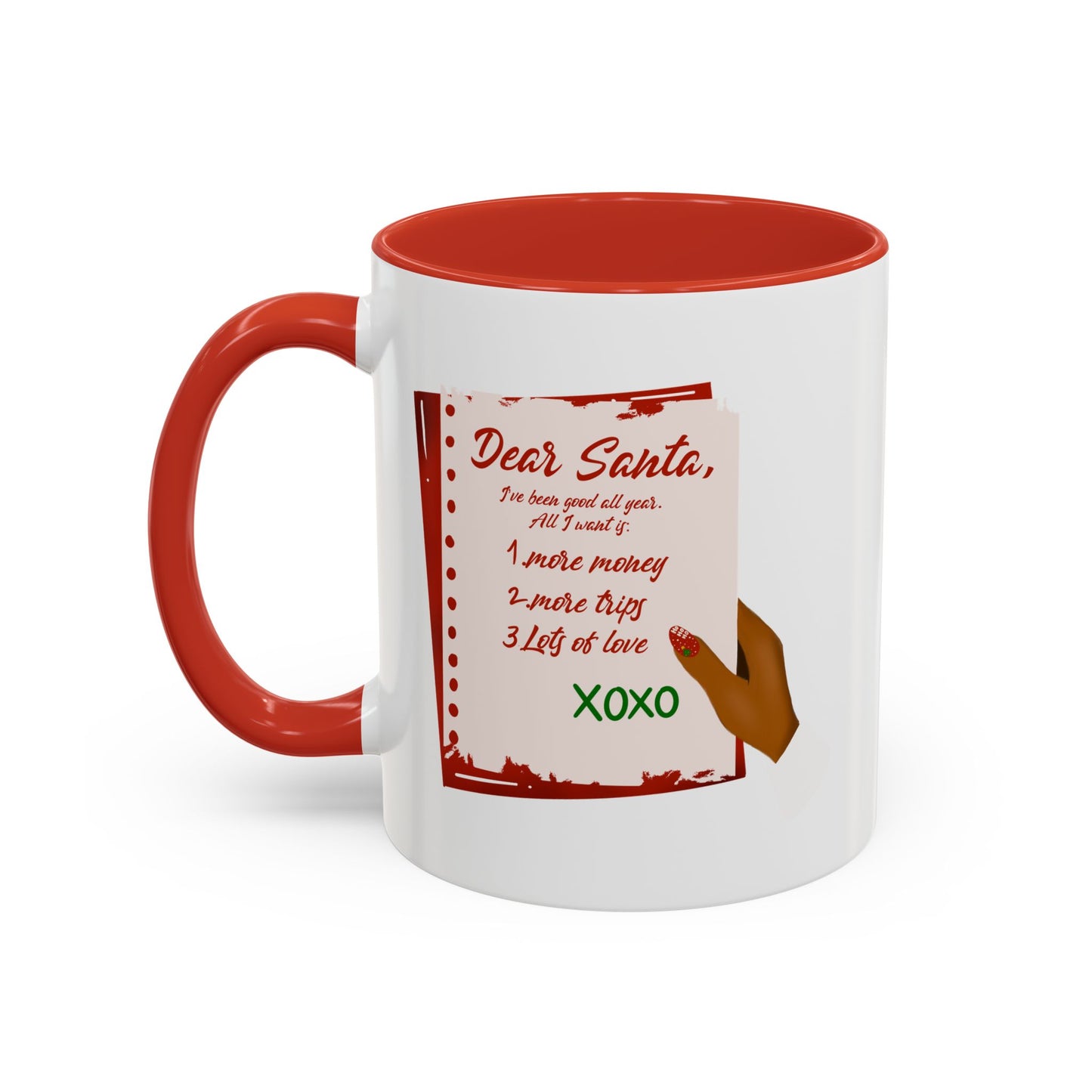 Dear Santa Accent Coffee Mug - Perfect for Christmas Cheer