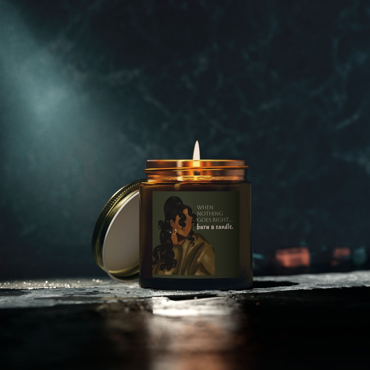 Inspirational Scented Candle - "When Nothing Goes Right... Burn a Candle"