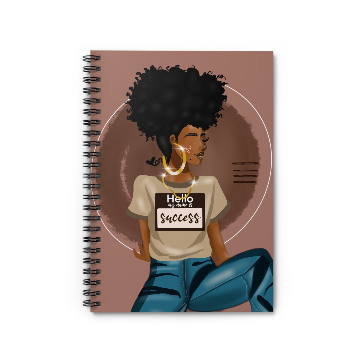 Hello my name is--Spiral Notebook - Ruled Line