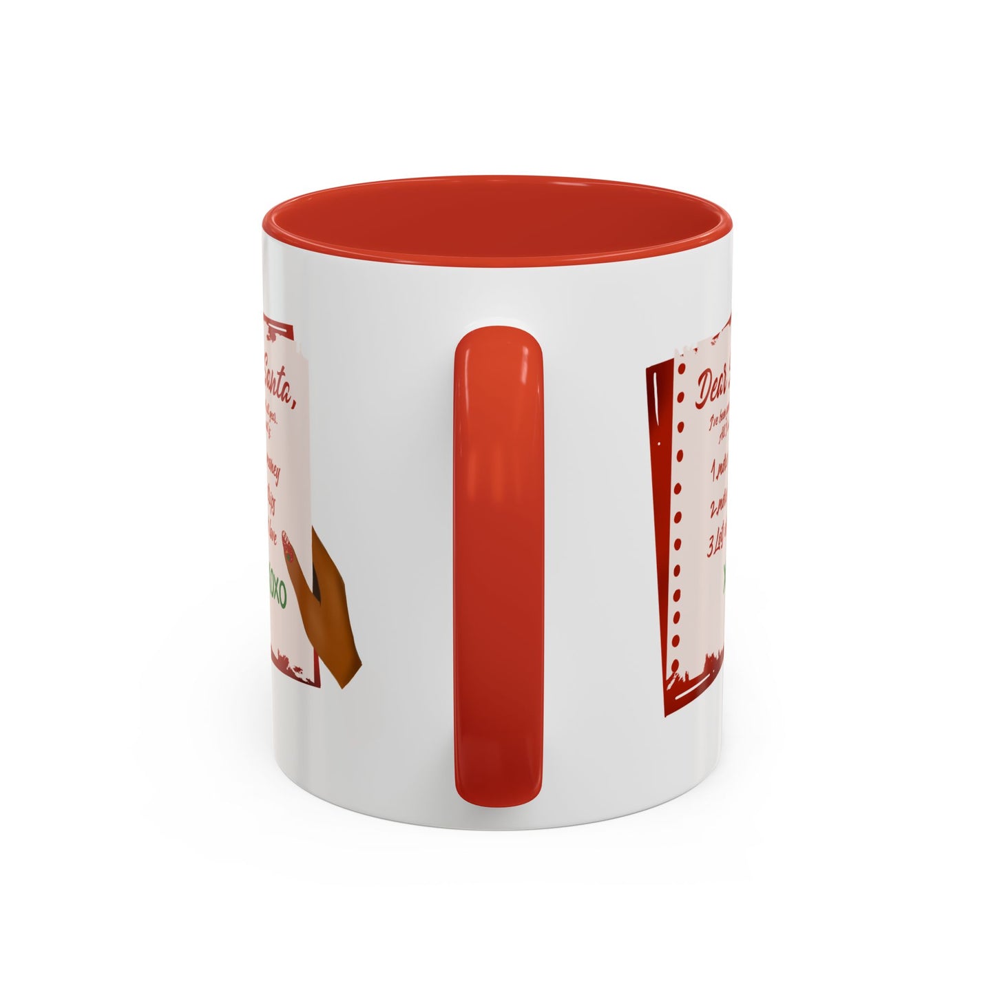 Dear Santa Accent Coffee Mug - Perfect for Christmas Cheer