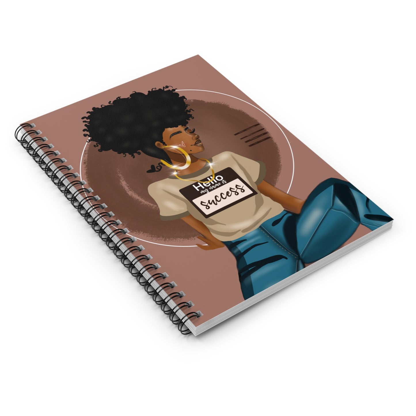 Hello my name is--Spiral Notebook - Ruled Line