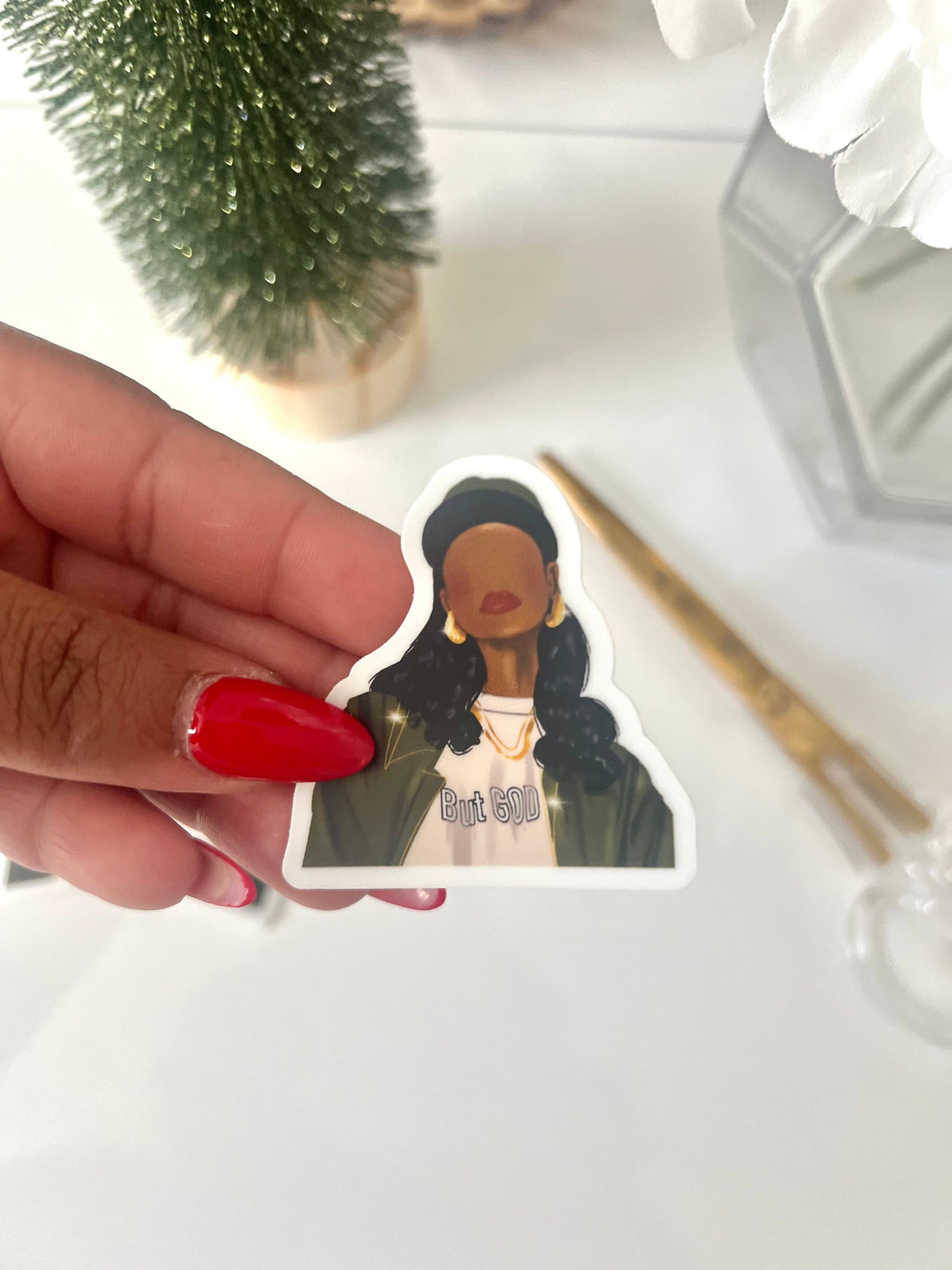 BUT GOD VINYL DIE CUT STICKERS | WATER PROOF