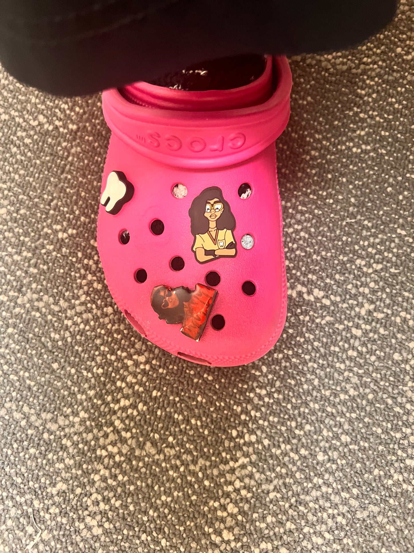 Dentist Croc Charms | RDH Gifts| Black Doctor