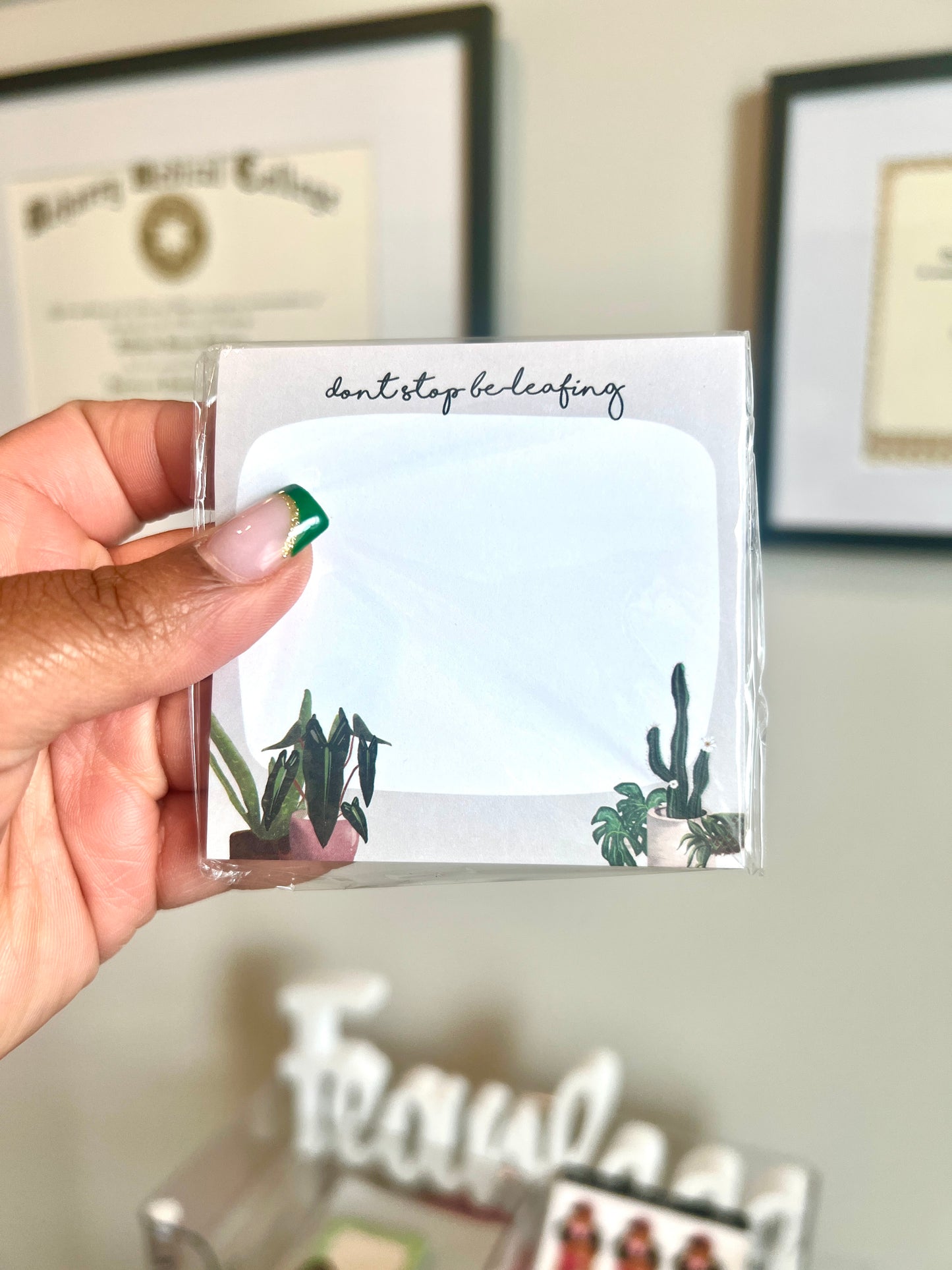 Don’t Stop Be-leafing Sticky Notepad – 50 Sheets