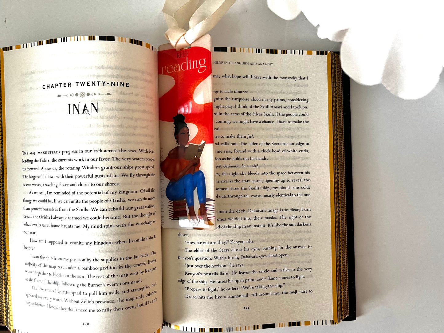 bookmark
black girl reader black girl art gifts for readers acrylic book mark