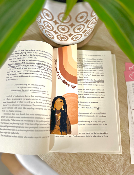 3-Pack Black Girl Art Bookmark | Neutral Bookmark