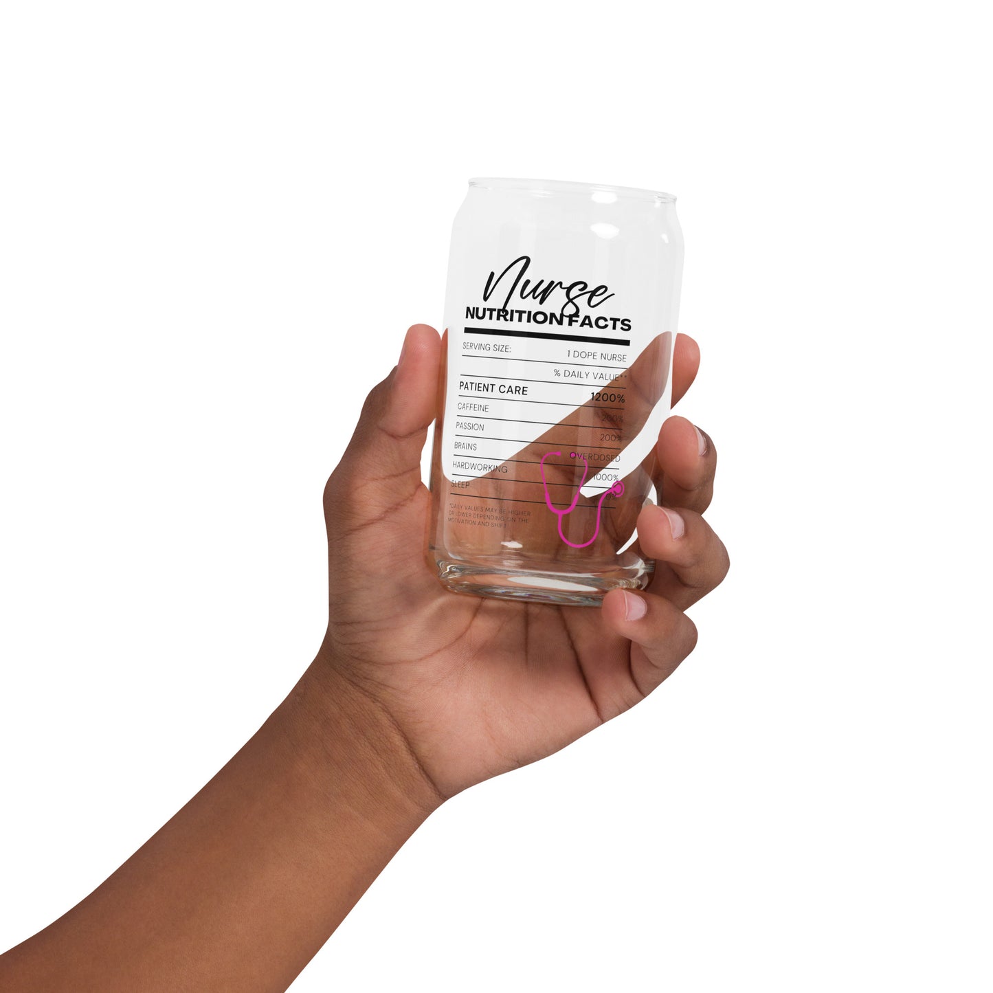 Nurse Nutrition FactsCan-shaped glass