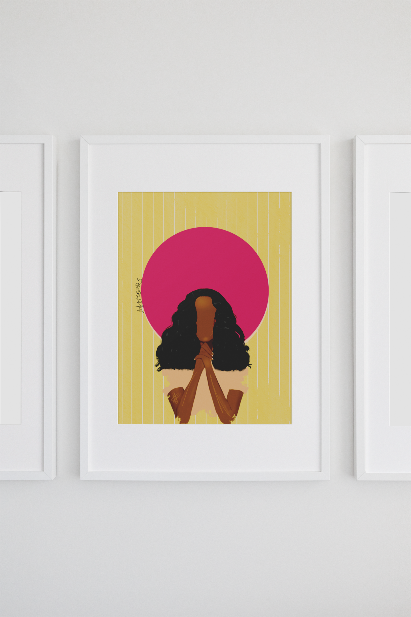 Black Christian art print, Black girl praying art, Christian wall decor, colorful prayer print, spiritual Black art, Black faith art, Black girl art print, Fleur De Tiff artwork, 8x10 faith print, bold religious art, Christian gifts for women