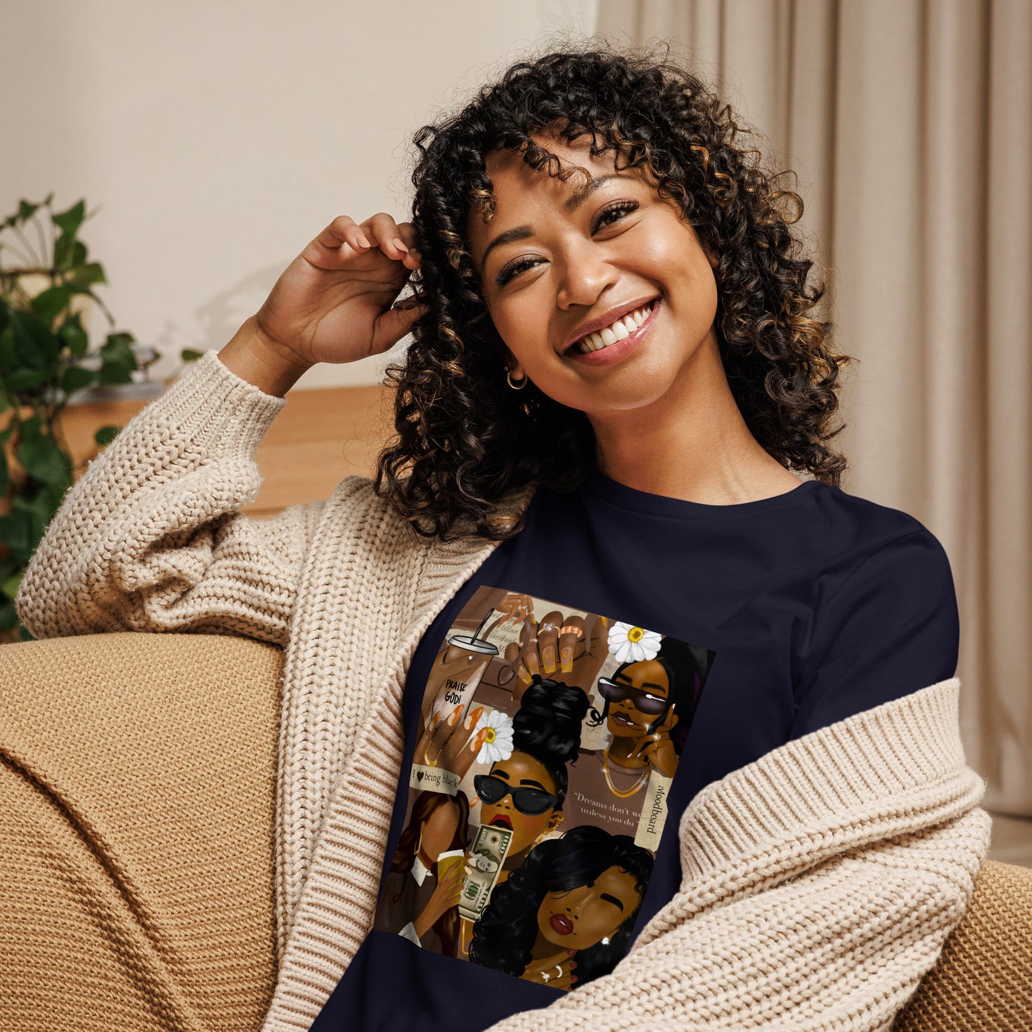 I love being black black woman graphic tee