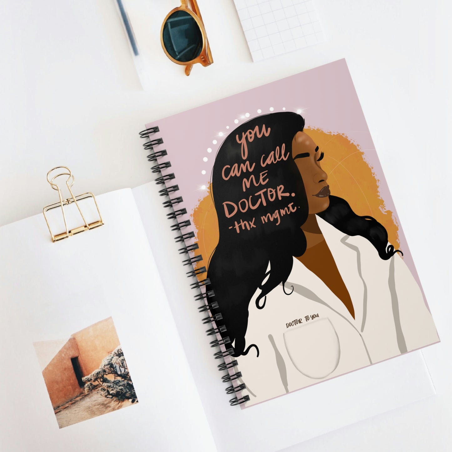 Call Me Doctor-Spiral Notebook - Ruled Line