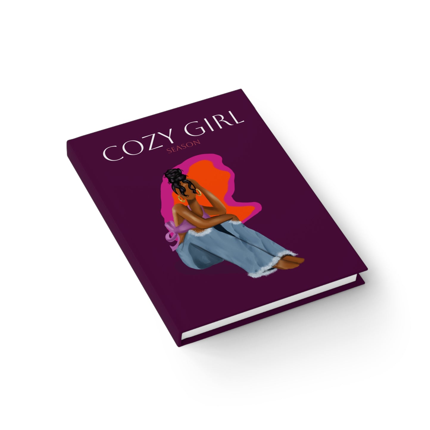 Cozy Girl Journal - Blank for Autumn Reflections, Gift for Her, Writing Journal, Cozy Season Journal, Self-Care Notebook, Artful Diary