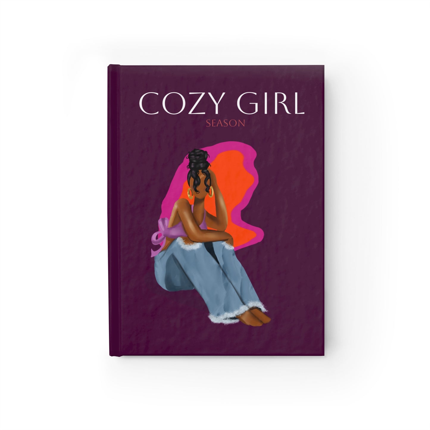 Cozy Girl Journal - Blank for Autumn Reflections, Gift for Her, Writing Journal, Cozy Season Journal, Self-Care Notebook, Artful Diary