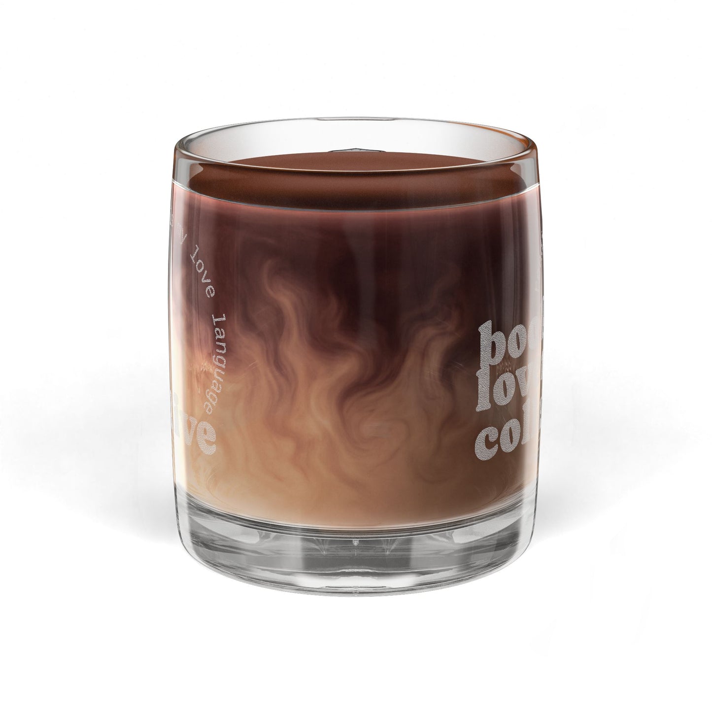 Engraved Glass Coffee Mug — 'Book Lover' 12.25oz Clear Mug, Personalized Gift for Readers