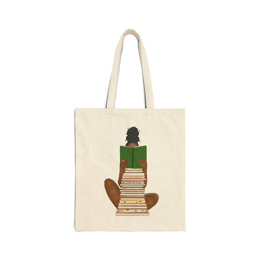 Book Lover's Cotton Canvas Tote Bag - Eco-Friendly Literary Gift