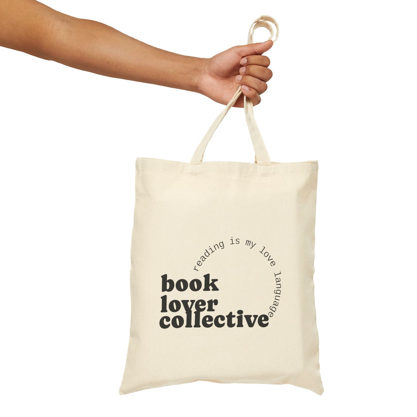 Tote Bag — "Book Lover Collective" Canvas Market Tote
