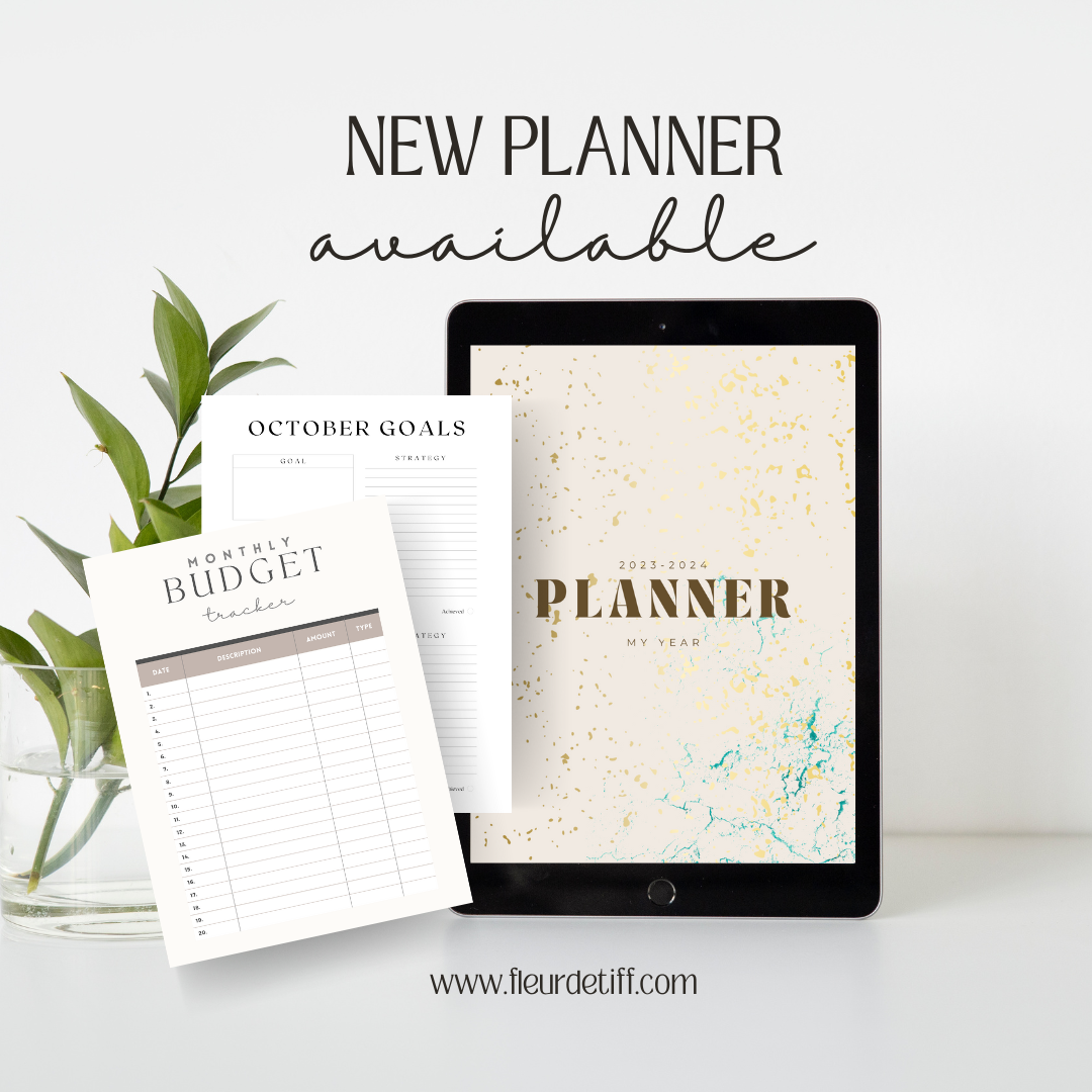 52 week 2023-2024 Digital Planner | Chic Planner| Budgeting, Goal Tracking and more