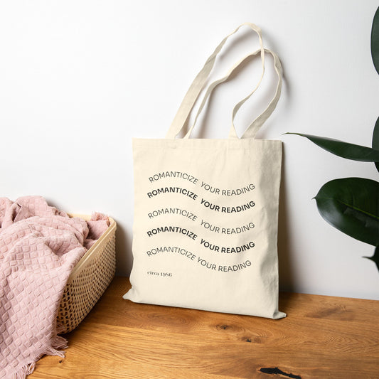 Canvas Tote Bag — "Romanticize Your Reading" Book Lover Market Tote