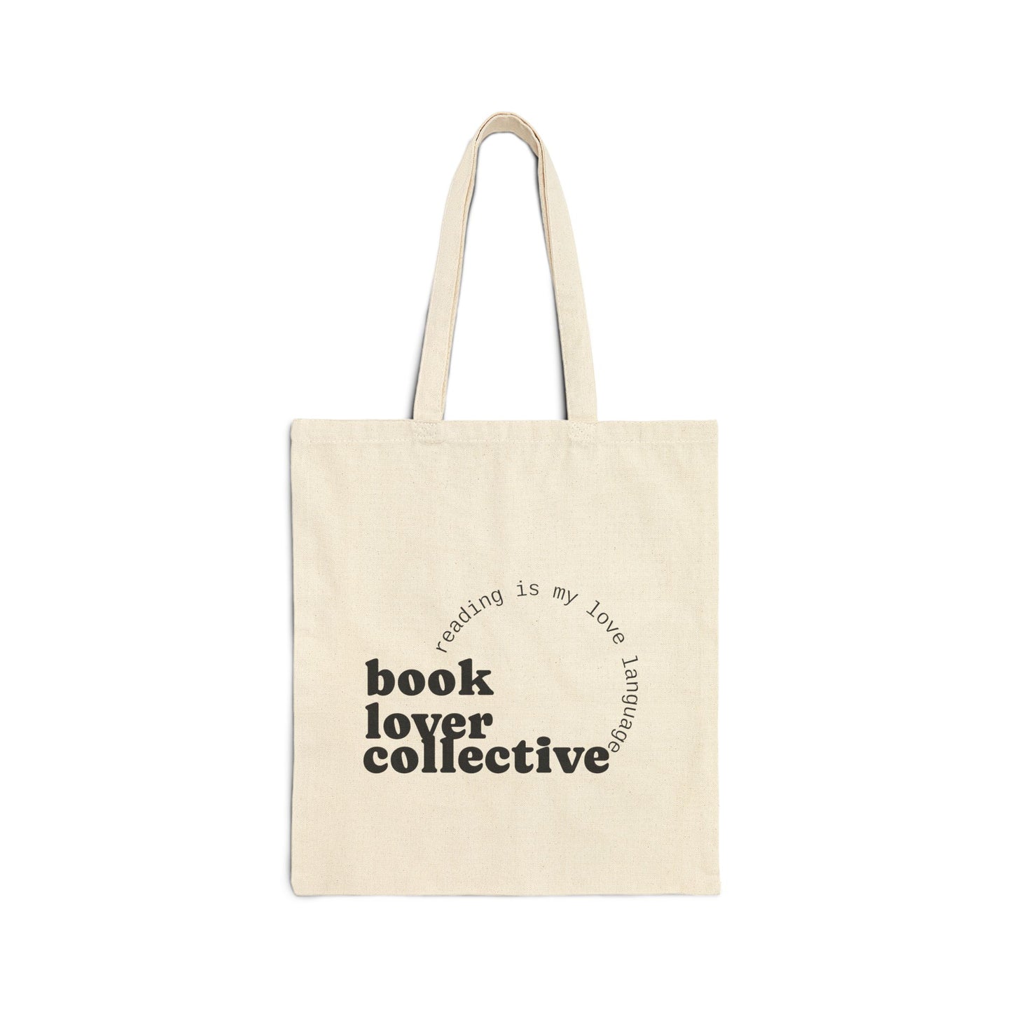 Tote Bag — "Book Lover Collective" Canvas Market Tote