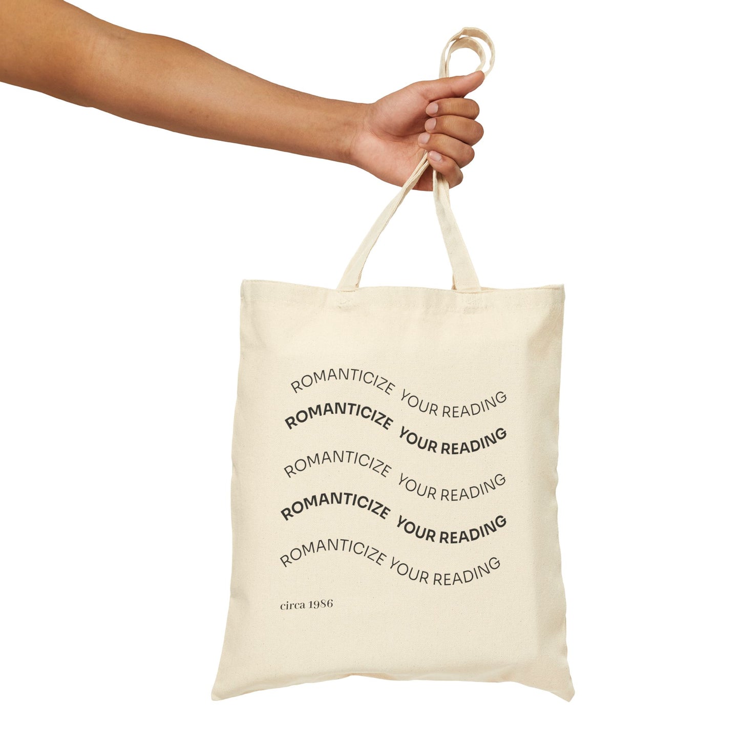 Canvas Tote Bag — "Romanticize Your Reading" Book Lover Market Tote