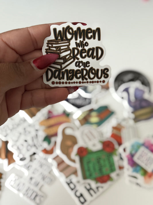 Book Lover Vinyl Sticker Pack – 50pc | Waterproof, Aesthetic, Durable | Perfect for Journals, Kindle, Laptops & Water Bottles