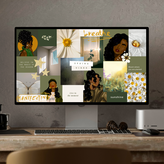 spring wallpaper spring art black girl art floral art