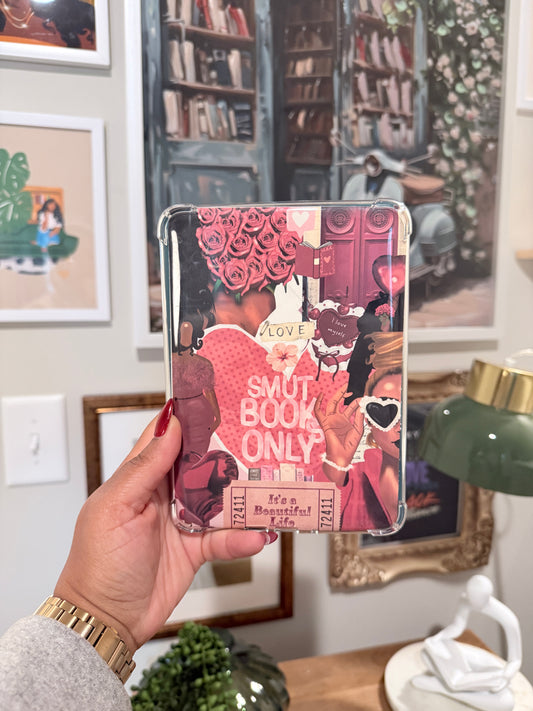 Smut Books Only Kindle Insert Printable | Romance Reader Sleeve Insert