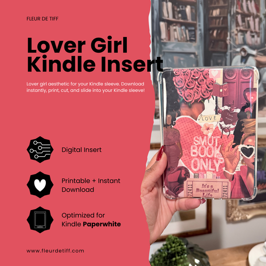 Smut Books Only Kindle Insert Printable | Romance Reader Sleeve Insert
