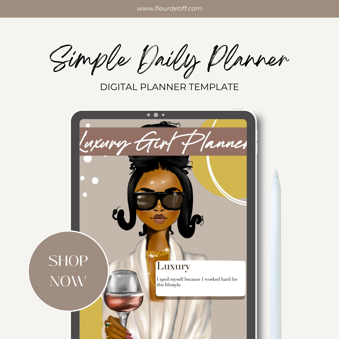 Digital Planner | Luxury Girl Planner | Instant Download