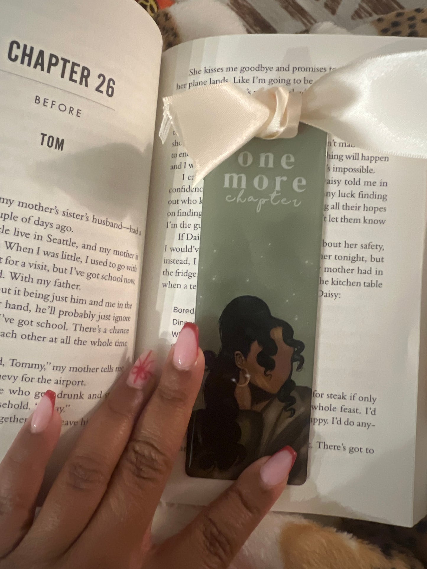 green acrylic black girl bookmark cute