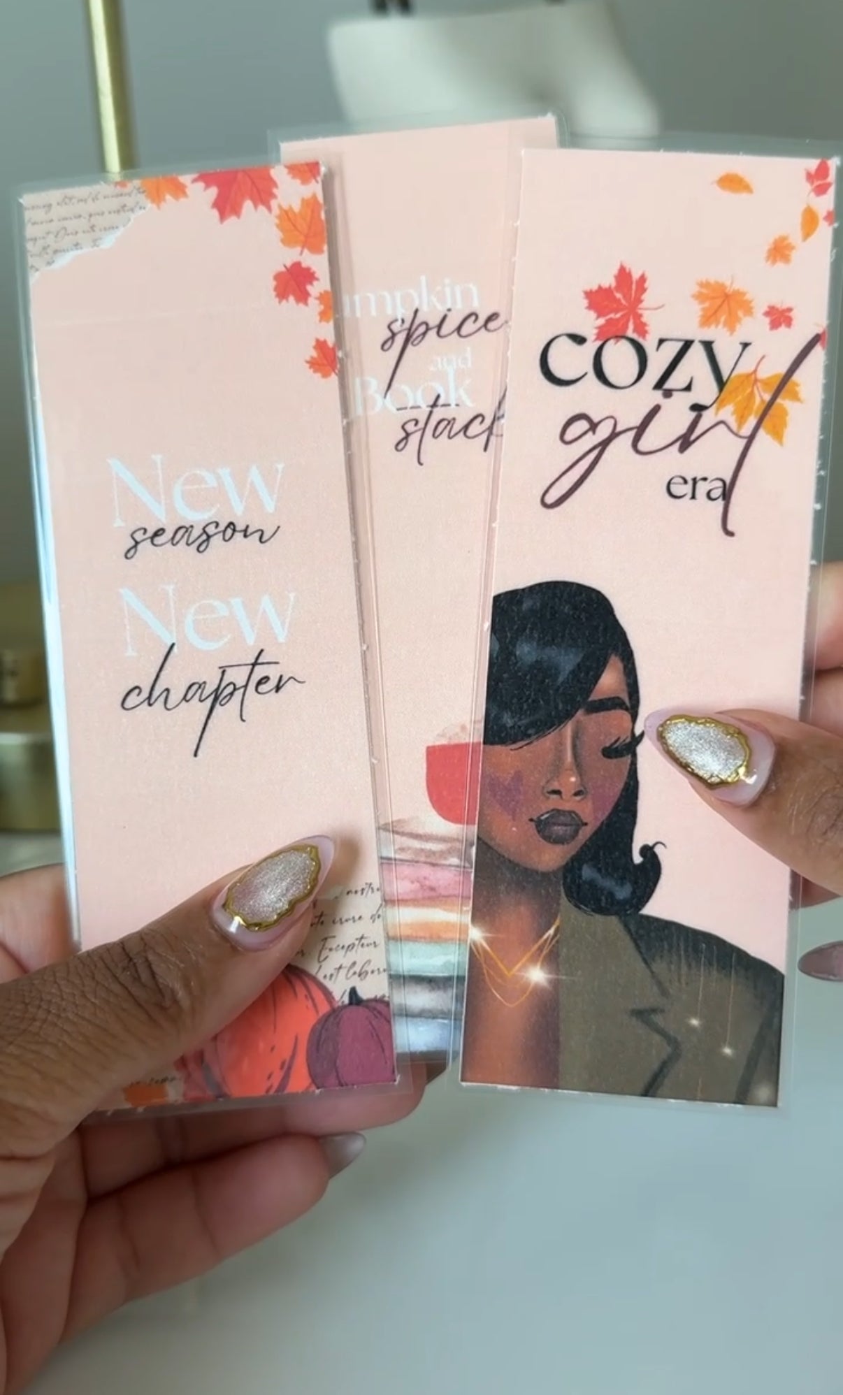 Cozy Girl Bookmark Bundle | Fall Bookish Accessories for Readers