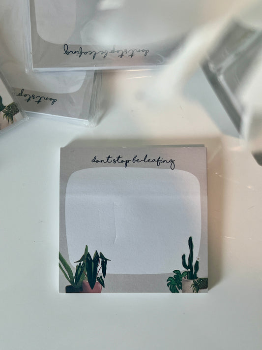 plant stationary plant art gifts for plant lovers cute stationary with grey background and four plant drawings on it with space to write to-do list