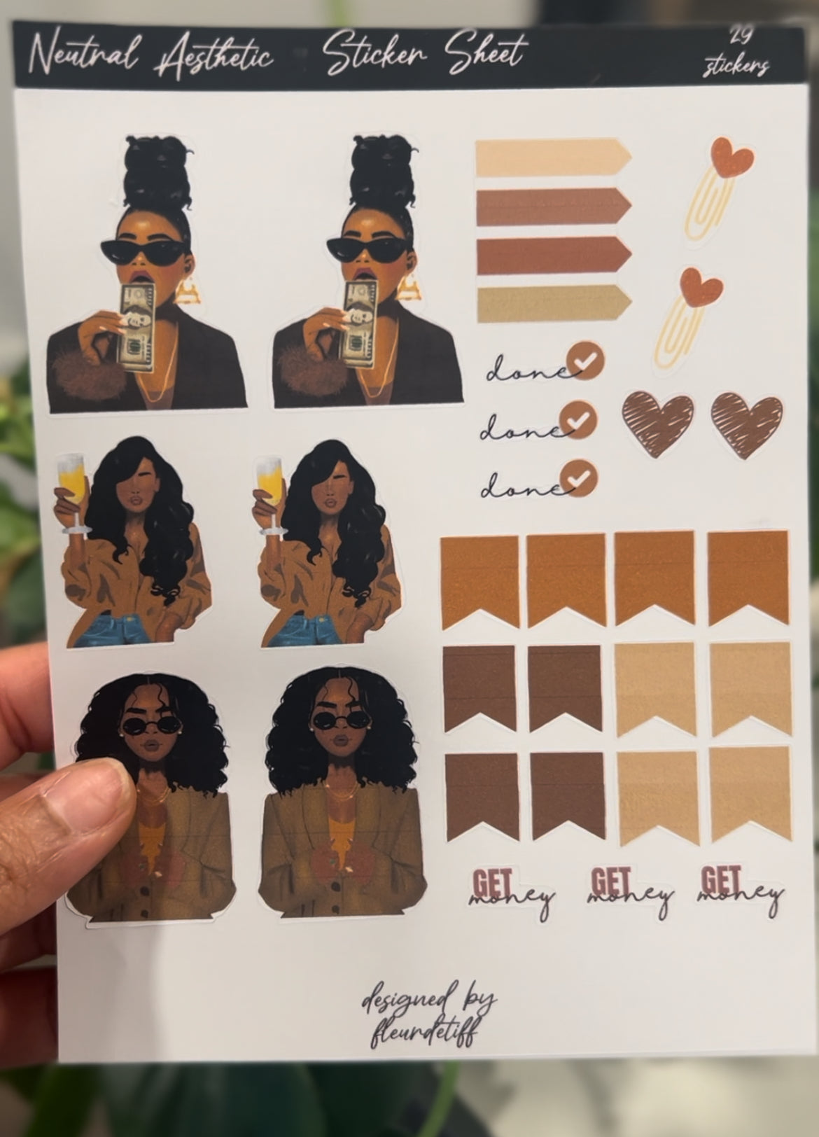 planner stickers for black girls